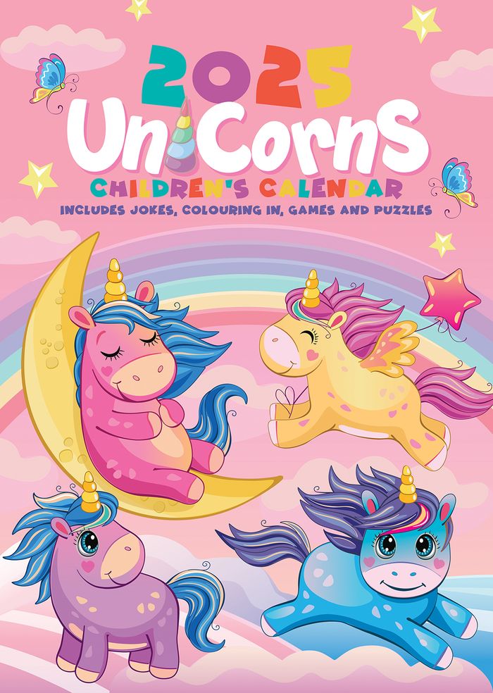 Children's 2025 Unicorns Calendar Spring Fair 2025