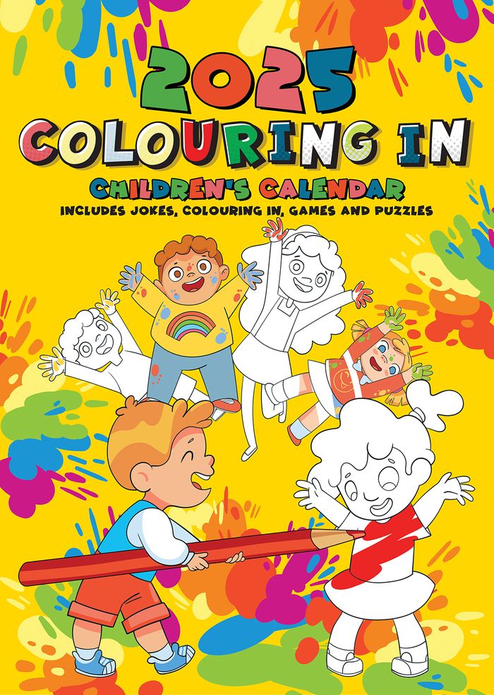 Children's 2025 Colouring In Calendar Spring Fair 2025