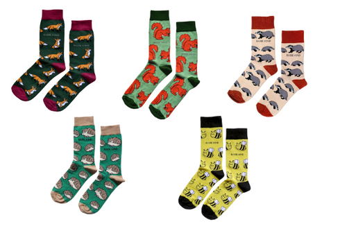 'Save the Woodland Animals' bamboo socks