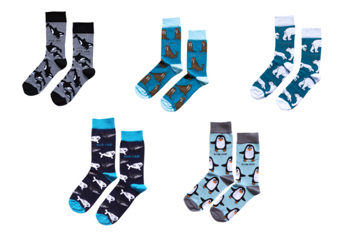 'Save the Arctic Animals' Bamboo Socks