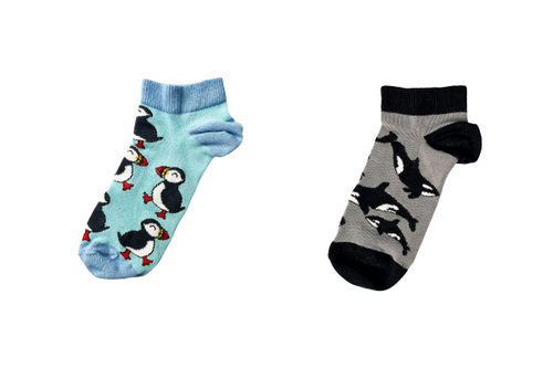 'Save the Animals' Bamboo Trainer Socks