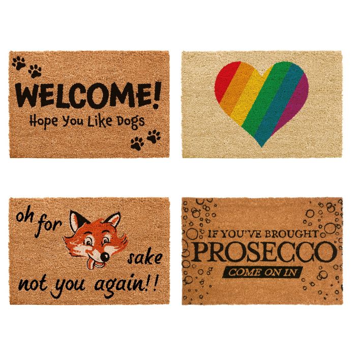 'Novelty' Coir Doormats 60 x 40cm Spring Fair 2025