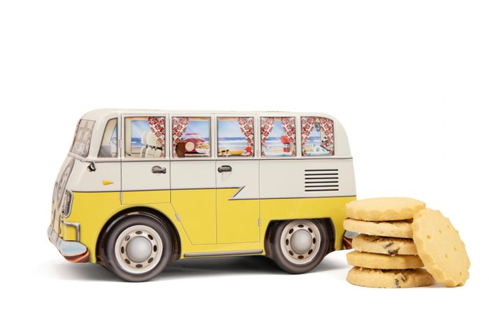 Blue & Yellow Camper Vans