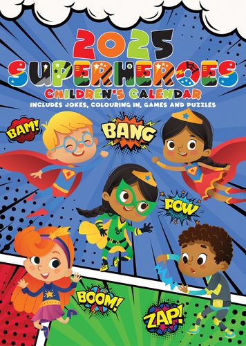 Children's 2025 Superheroes Calendar