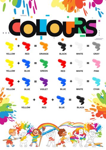 Colours Educational Poster