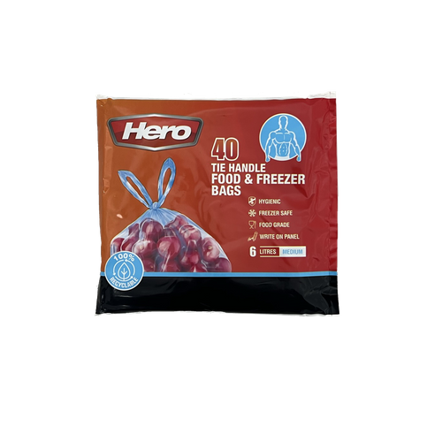 Hero 40's Medium Tie Handle F&F Bags