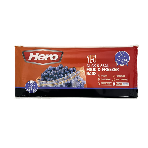 Hero 15's Medium Click Seal F&F Bags