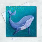 Big Blue Whale - Greetings Card