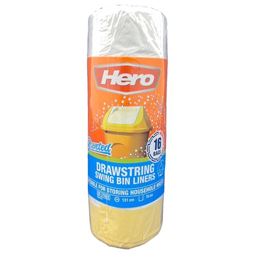 Hero Scented Drawstring Swing Bin Liners