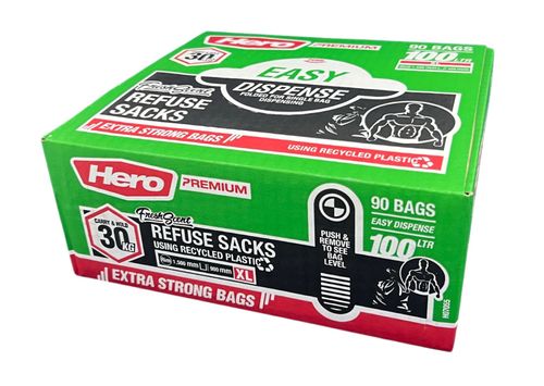 HERO PREMIUM SCENTED EASY DISPENSE 100L X 90S