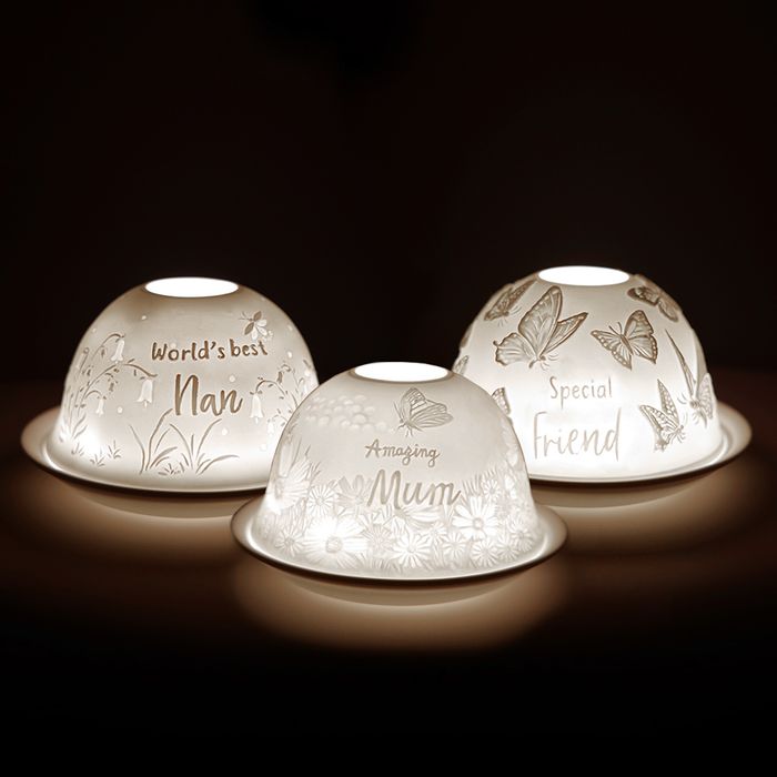 Cello Porcelain Tealight Domes