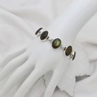 Natural Labradorite Bracelet in Sterling Silver