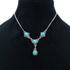 Natural Turquoise Necklace in 925 Sterling Silver