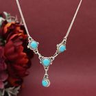 Natural Turquoise Necklace in 925 Sterling Silver