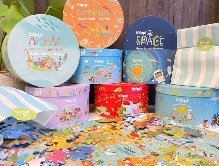 boppi 150pc Round Jigsaw Puzzles