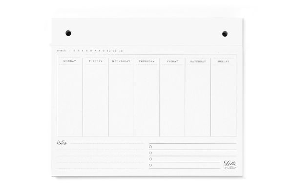 Letts of London Conscious Undated Weekly Notepads