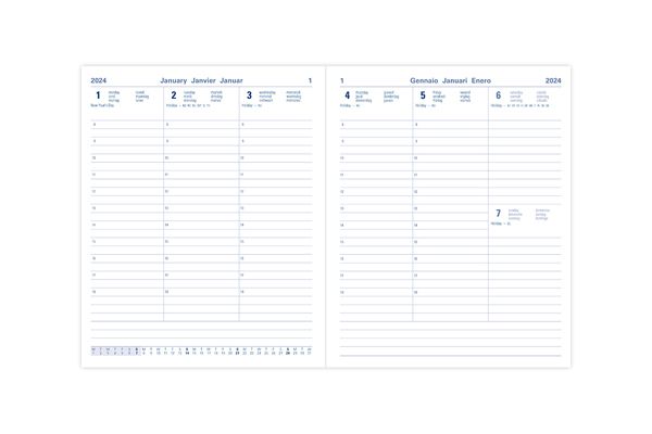 Letts of London Full Year WTV Diary - Milano (Quarto)