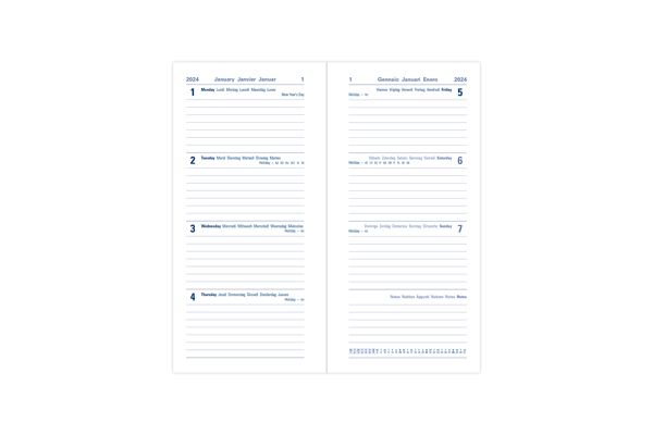 Letts of London Full Year WTV Diary - Milano Slim (Tan)
