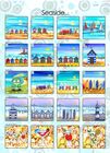 Seaside Ceramic Coasters