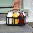 'Vintage Style' Metal Milk Delivery Bottle Holder/Carrier