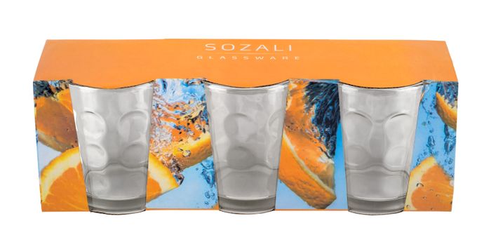 65918 - 3pk Short Glass Tumblers - 9oz (255ml)