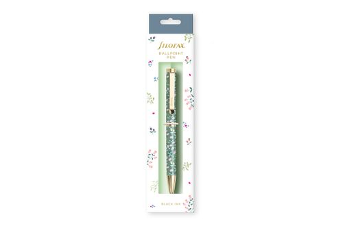 NEW for 2024 Filofax Meadow Ballpoint Pen - Green Floral