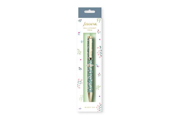 NEW for 2024 Filofax Meadow Ballpoint Pen - Green Floral