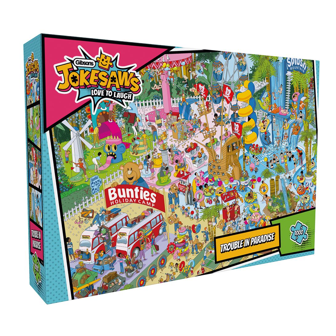 Jokesaws: Trouble in Paradise 1000 Piece Jigsaw Puzzle