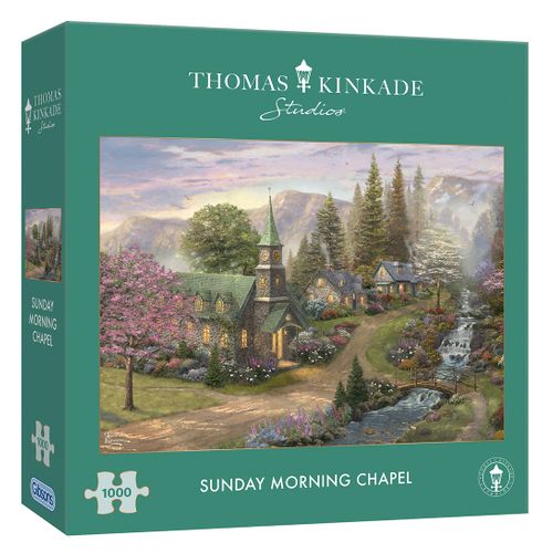 Thomas Kinkade: Sunday Morning Chapel 1000 Piece Jigsaw Puzzle