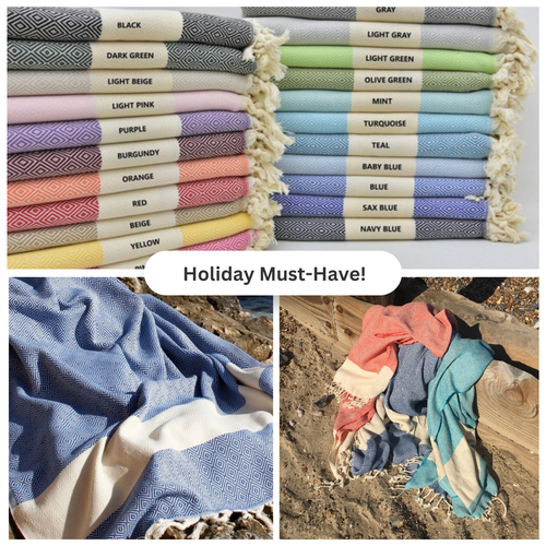Diamond Hand loomed Versatile Towel & Layering