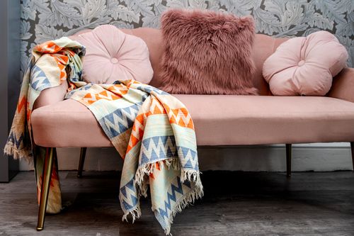 Zigzag Jacquard Versatile Towel & Layering