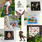 Portable Educational Poster Boards + Free Wooden Tripod Stands