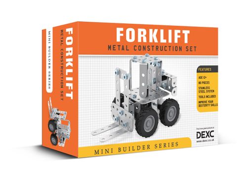 Mini Builder Metal Construction Kit - Forklift