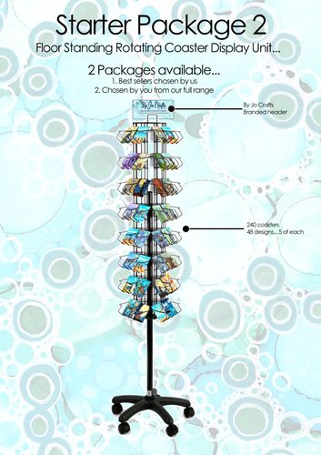 Floor Standing Rotating Coaster Display Unit