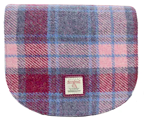 Harris Tweed Tartan Saddle Handbag