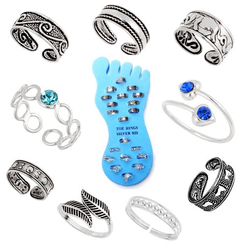 925 Silver Toe Rings