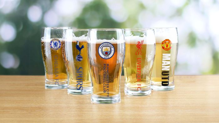 Personalised Football team Glasses