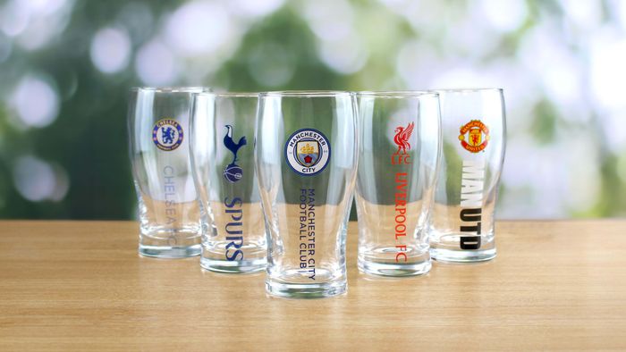 Personalised Football team Glasses