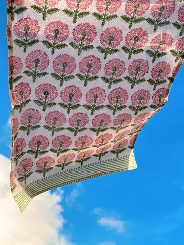 Pink Thistle Tea Towel