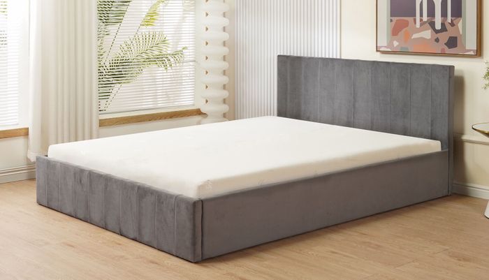 Plush Velvet Ottoman Storage Bed