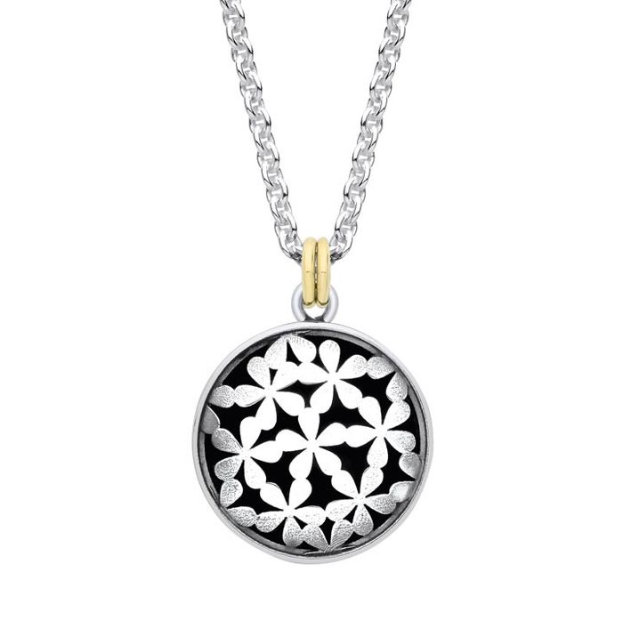 Silver and Gold Flower Necklace Spring Fair 2025