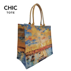 100% Artistic Premium Cotton Sustainable Tote Bag- Dun Laoghaire