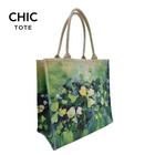 100% Artistic Cotton Tote Bag Sustainable Fashion-THE SHAMROCK