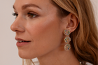 3 DROP FOLK RAINBOW FLORAL EARRINGS