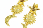 GOLD CELESTIAL DROP EARRINGS