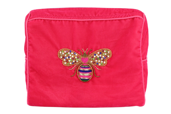 LOVE BEE HEART BEE WASH BAG