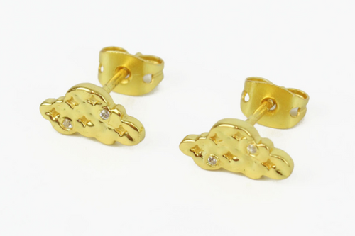 GOLD CLOUD STUDS