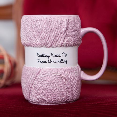 Knitting Mugs - Realistic Yarn Detail