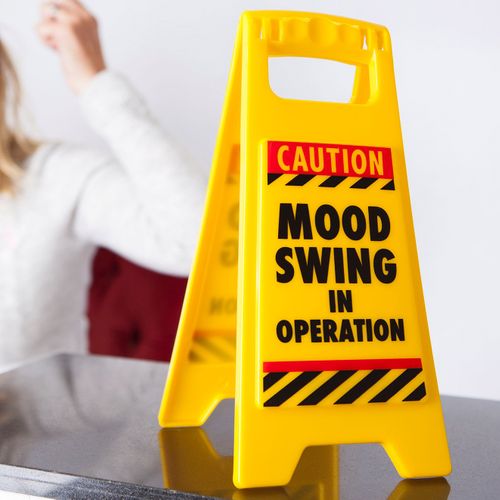 Mood Swing - Desk Warning Sign -