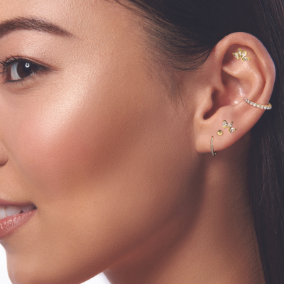 Gold curated Ear Jewellery